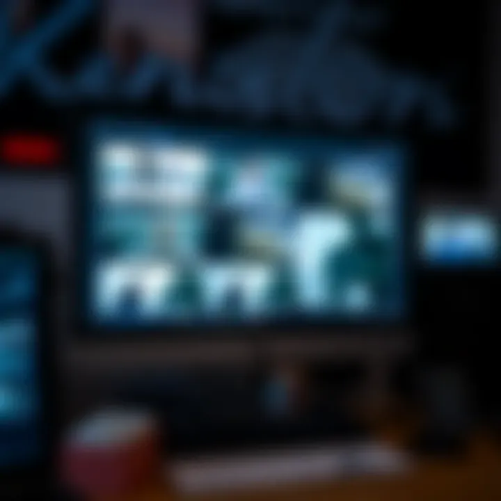 A computer screen displaying slowed down clips from the Pentagon's recent video releases, highlighting details of the footage.