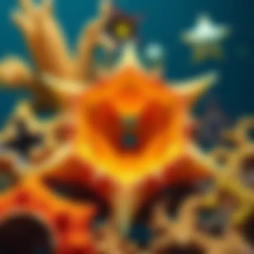 Various natural pentagons, including marine life and plant structures, showcasing their distinct geometric forms.
