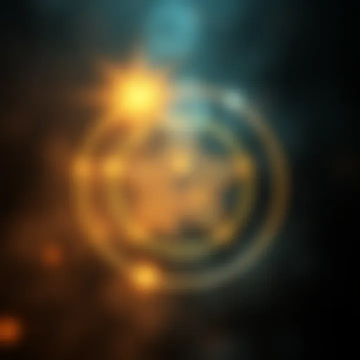 Pentagram Symbol with Soft Light A glowing pentagram symbol surrounded by soft light, representing its impact on personal awareness and perspective.