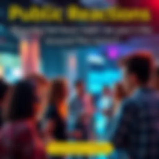 Group of people discussing opinions on a hot topic in a lively setting