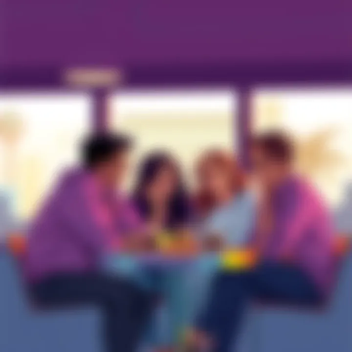 Group of friends engaged in lively conversation over coffee, sharing the latest gossip and news