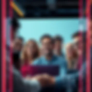 People connecting in a digital space A group of people engaged in a video call, showing emotions through their facial expressions, representing changes in social interactions since 2020