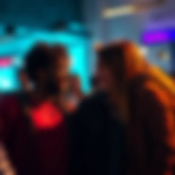 A group of friends laughing and talking together, showcasing human connections and shared emotions