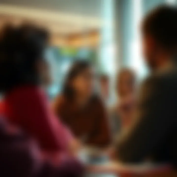 A group of people engaging in a conversation about advice, with one person appearing hesitant about the suggestions given.