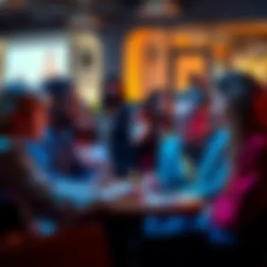 A group of diverse individuals engaged in a lively discussion about beliefs concerning ghosts and the afterlife, showcasing a mix of skepticism and curiosity.