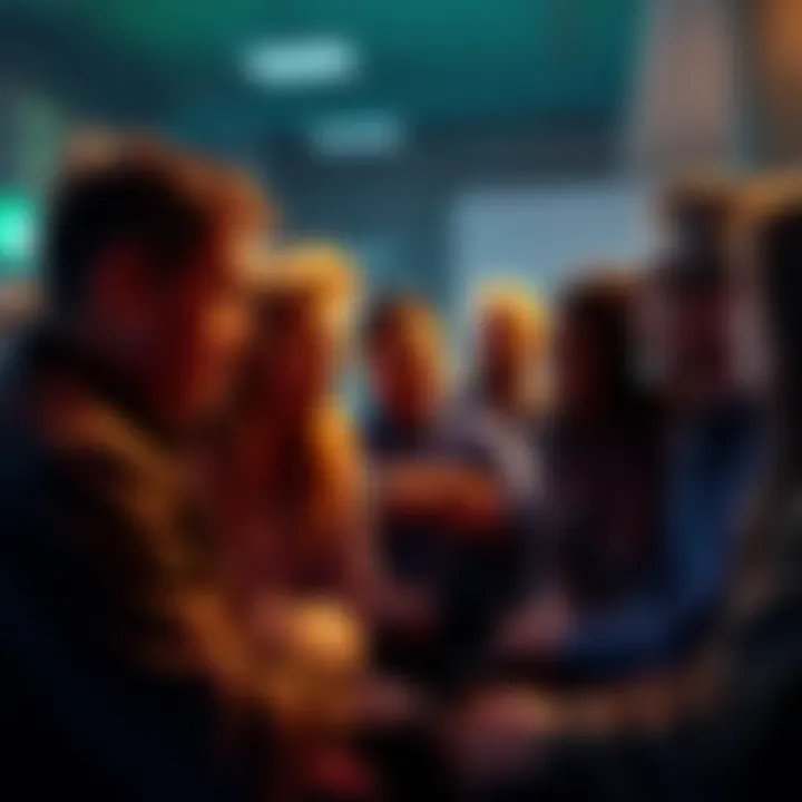 A group of people engaged in a serious discussion about cults, sharing thoughts and concerns.