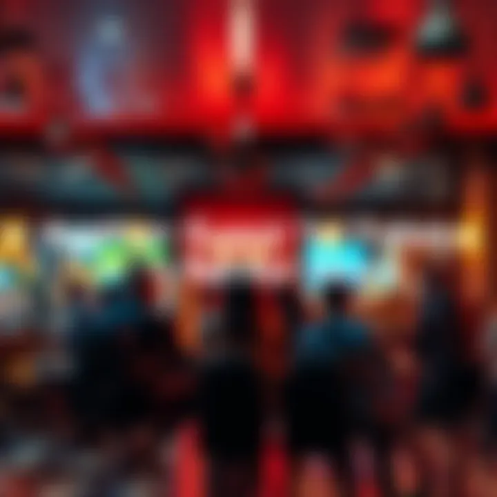 Group of people engaged in conversation about a recent news event in a cafe