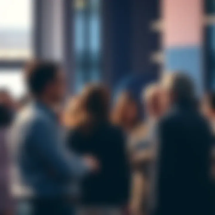 Group of people engaged in a conversation about politics and society