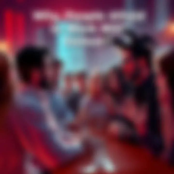 A group of people engaged in a conversation about their experiences with demon interaction, expressing various emotions and ideas.