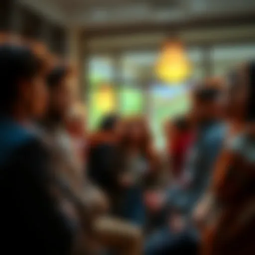 A group of young adults sharing thoughts and experiences about their future plans and challenges