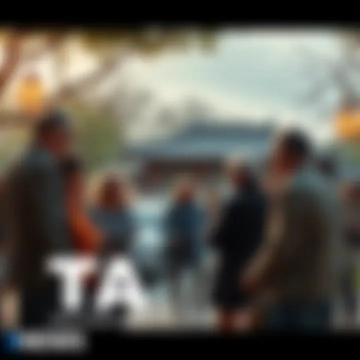 A group of people participating in a conversation about Tao philosophy in a park setting.