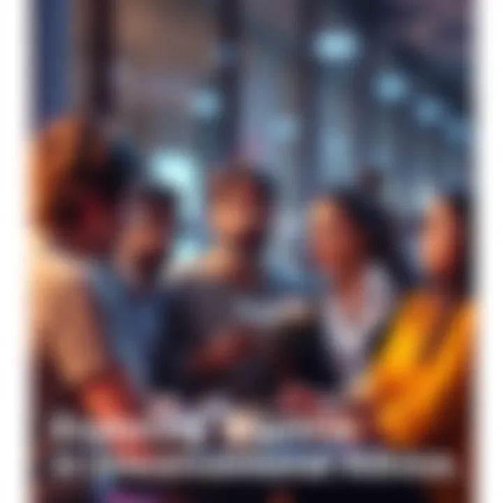 A group of people engaged in conversation, sharing unconventional advice and opinions with curious expressions.