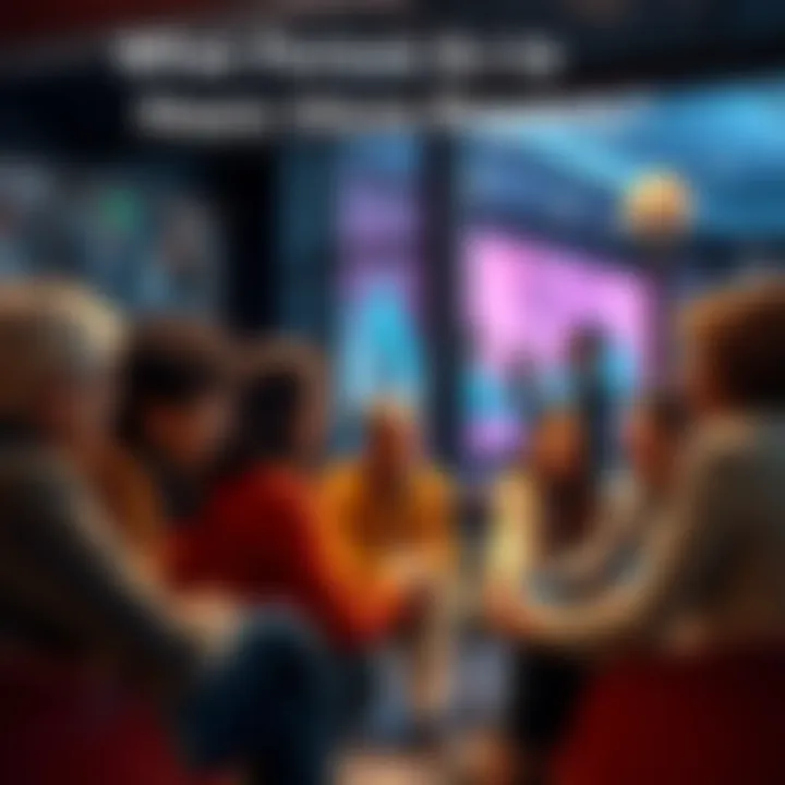 A diverse group of people sharing their personal experiences about hearing voices in a supportive setting.