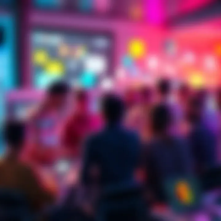 A group of people discussing and sharing content on different online forums and platforms.