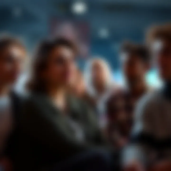 A group of friends sitting together but looking away from each other, showing signs of disengagement and social withdrawal.