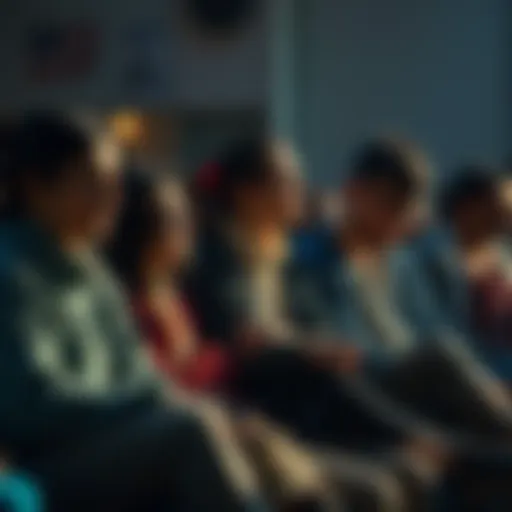 A group of people sitting together, looking tired and contemplative, with a soft glow around them to symbolize spiritual energy changes.