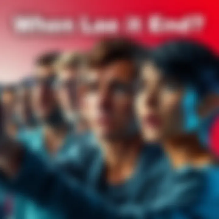 A group of diverse people expressing frustration and uncertainty, seeking clarity in tough times.