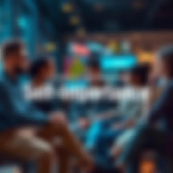 A group of diverse people sitting together, discussing their feelings about self-importance and personal value, in a casual setting.