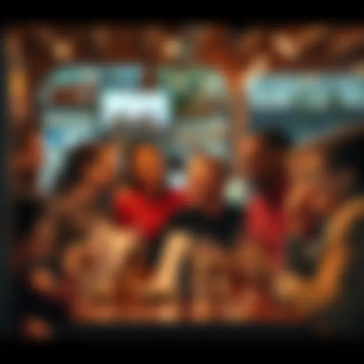 A diverse group of people gathered in a cozy café, sharing stories about their highs and lows of 2025, with expressions of joy and contemplation.