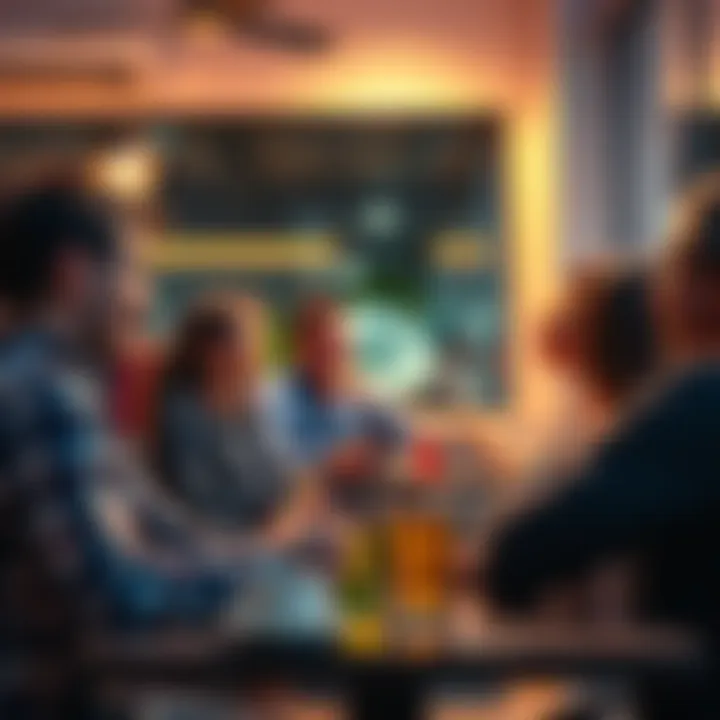 A group of people discussing charas in a relaxed setting, exchanging stories and insights