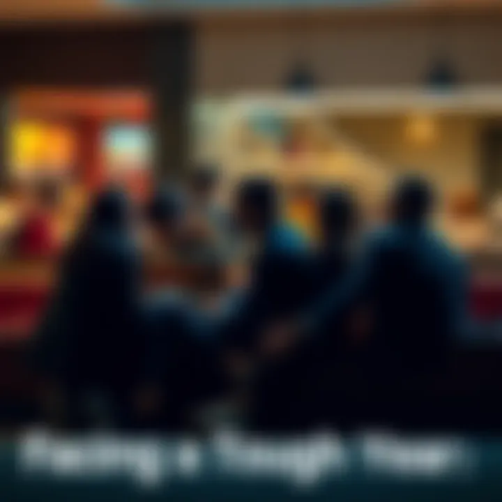 A group of people sitting together, discussing their personal struggles and coping strategies