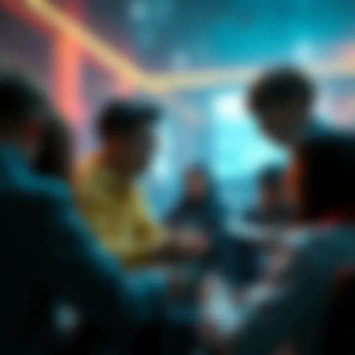 Individuals discussing their experiences and methods to resist alien control in a group setting