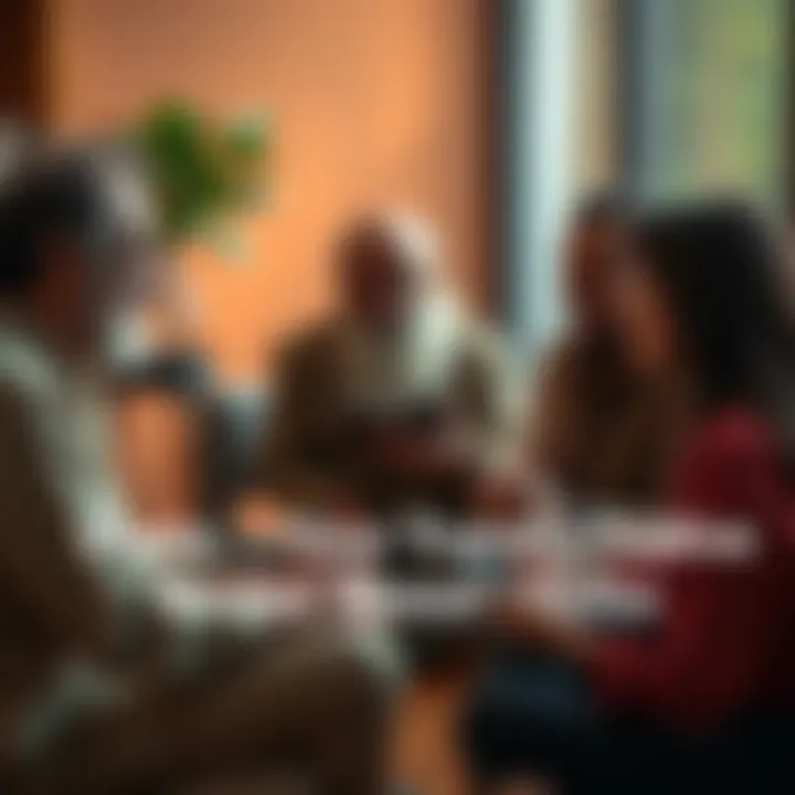 A group of people sitting in a circle, sharing personal stories about their experiences with Osho, showing expressions of joy and reflection.