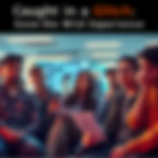 A group of people sitting together, sharing their strange experiences and moments that felt unreal, with surprised expressions on their faces