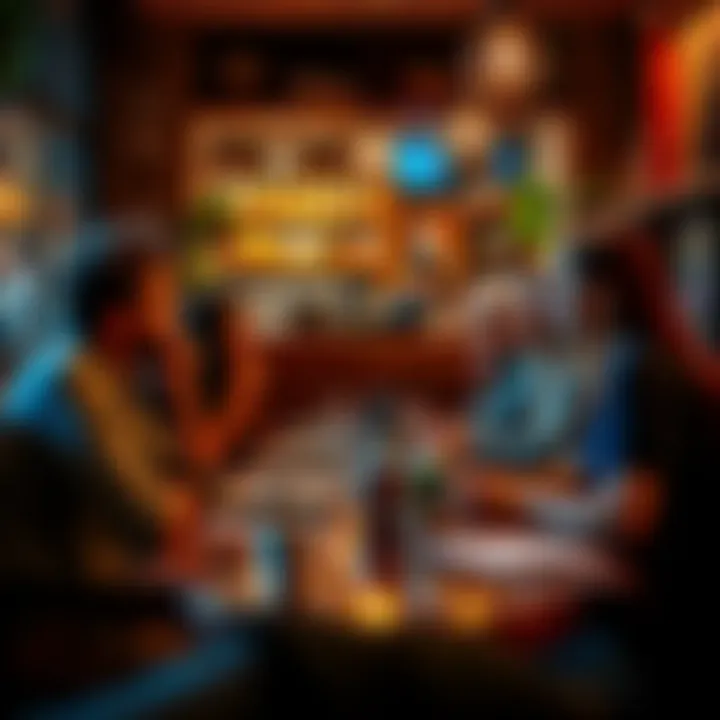 A group of diverse people sharing stories about meaningful coincidences in a cozy café