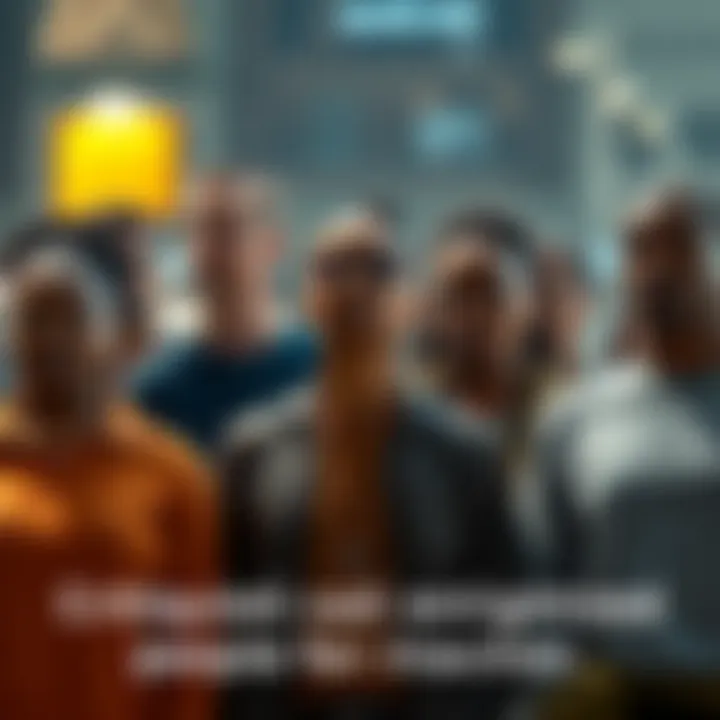 A diverse group of individuals looking serious and contemplative, symbolizing the call for action against societal injustices.