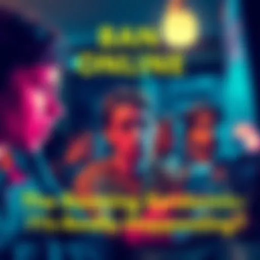 A group of frustrated people looking at their screens as notifications of account bans appear, expressing concern over online freedom of expression.