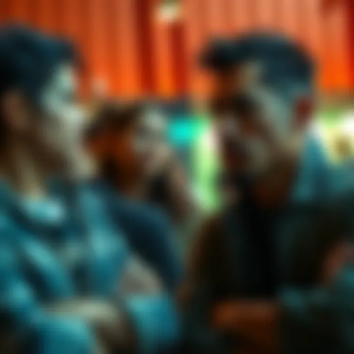 Two individuals having a tense discussion, showing emotional expressions of frustration and concern.