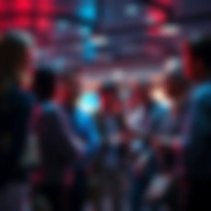 Group of people engaged in conversation about Opia's subliminals