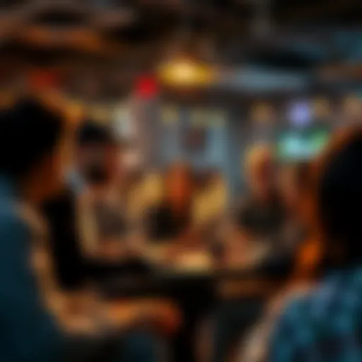 A diverse group of people engaged in a conversation about current trends and societal issues