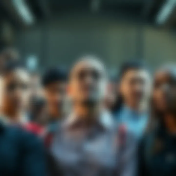 A group of diverse individuals sharing their thoughts on artificial intelligence, showing mixed emotions of concern and frustration.