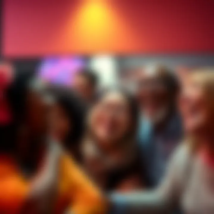 A group of diverse people laughing and enjoying each other's company, showcasing the joy of humor.
