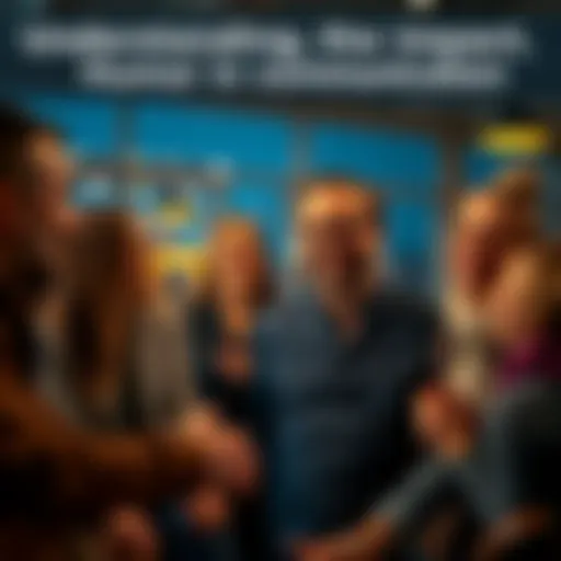 A group of friends laughing while having a conversation, showing the joy and connection that humor brings.