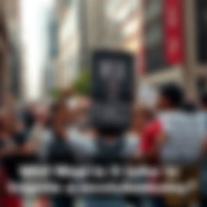 People protesting for social change A diverse group of people holding signs demanding equality and justice in a city street during a protest