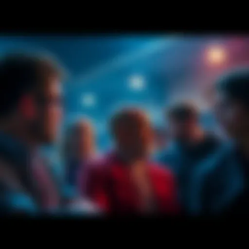 A group of people deep in conversation, contemplating the impact of recent disclosures on their beliefs and daily lives.