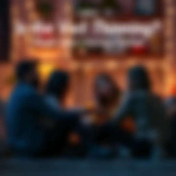 Group of people discussing their unusual emotional experiences in a cozy setting