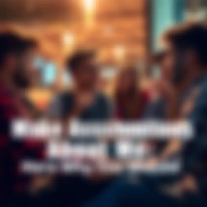 A group of friends discussing their opinions and making assumptions about each other in a casual setting.