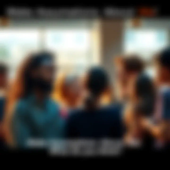 A diverse group of people engaged in conversation, sharing their assumptions about each other