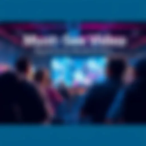 A group of people engaged in watching a captivating video together