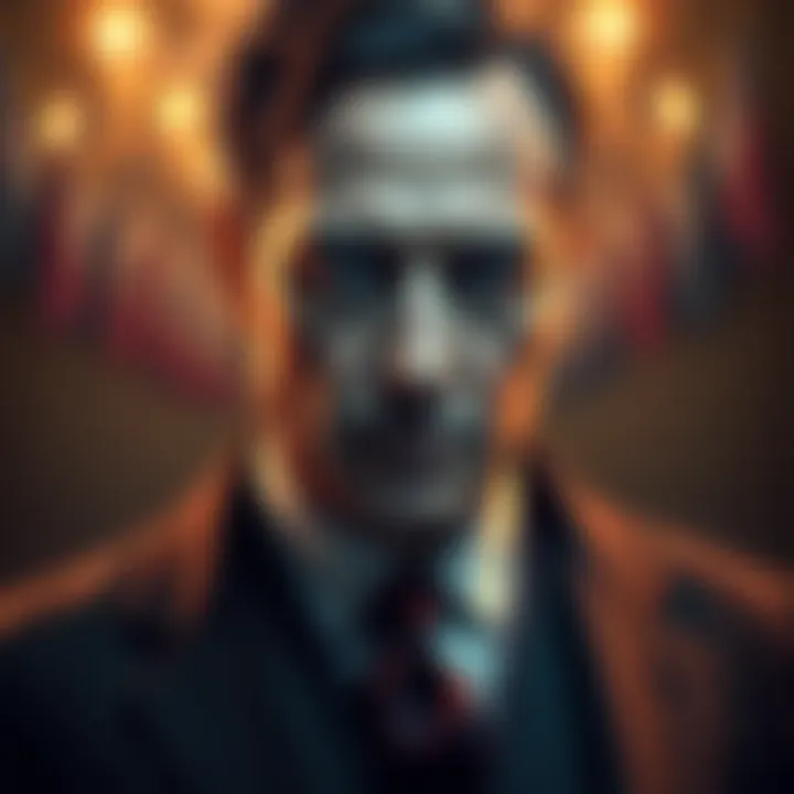 A formal portrait of Pepe Orsini, showcasing his distinguished appearance and clothing, hinting at his alleged powerful lineage.