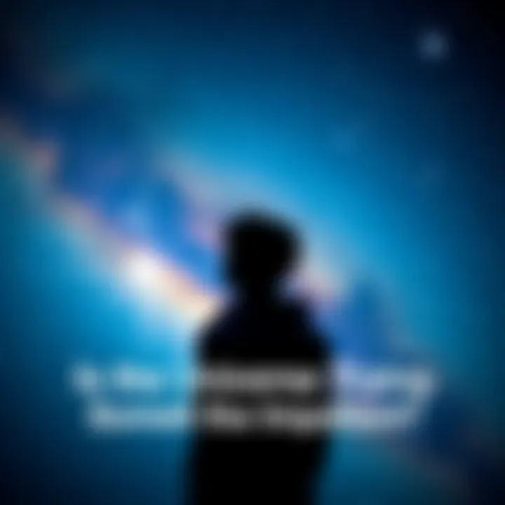 Individual looking up at a starry night sky, feeling a sense of connection and wonder