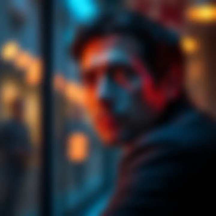 Individual looking thoughtful, reflecting on past actions like divorce and criminal records, symbolizing membership concerns in local lodges.