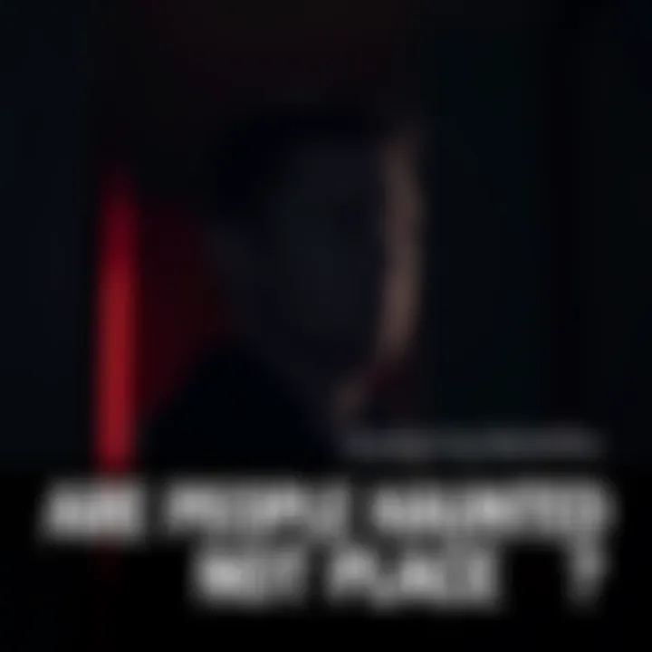 Person feeling haunted A person looking around with a worried expression in a dimly lit room, suggesting feelings of being haunted.