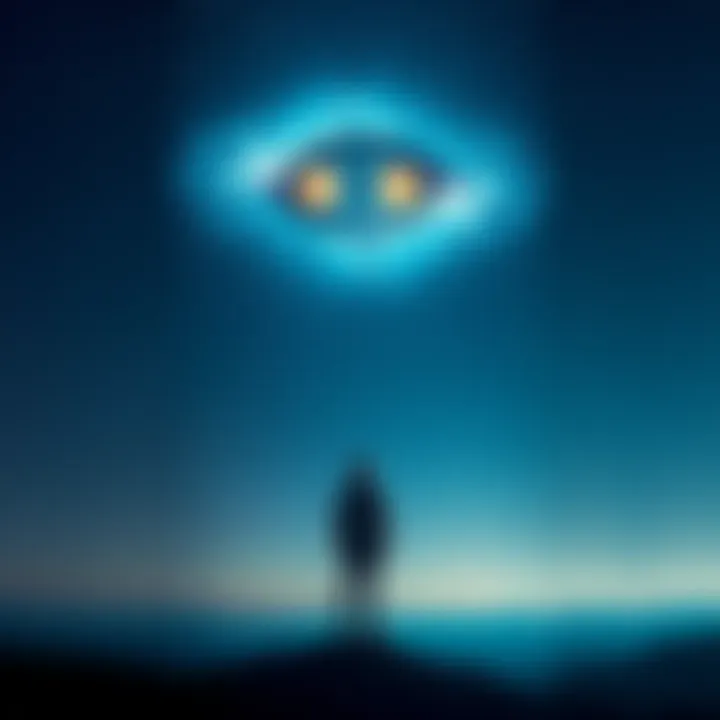 A person stands on a hilltop, looking up at a starry sky, reflecting a sense of longing and searching for deeper meaning in life.