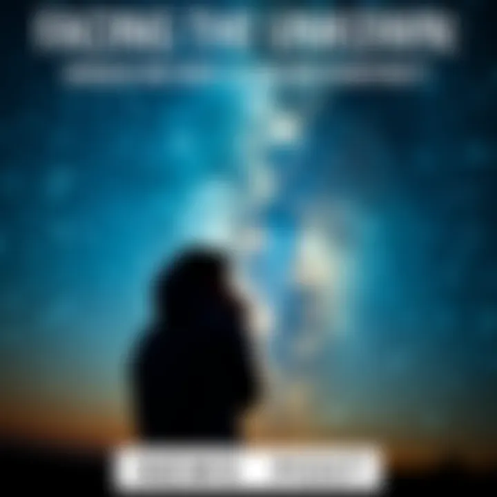 Person gazing at the night sky Individual looking up at a starry sky, pondering the possibility of alien encounters, with a sense of wonder and apprehension