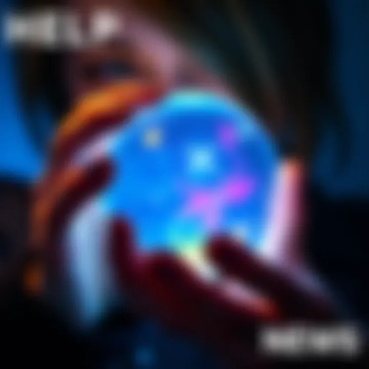 A person gazes into a crystal ball, seeking answers about a possible hex affecting their boyfriend.